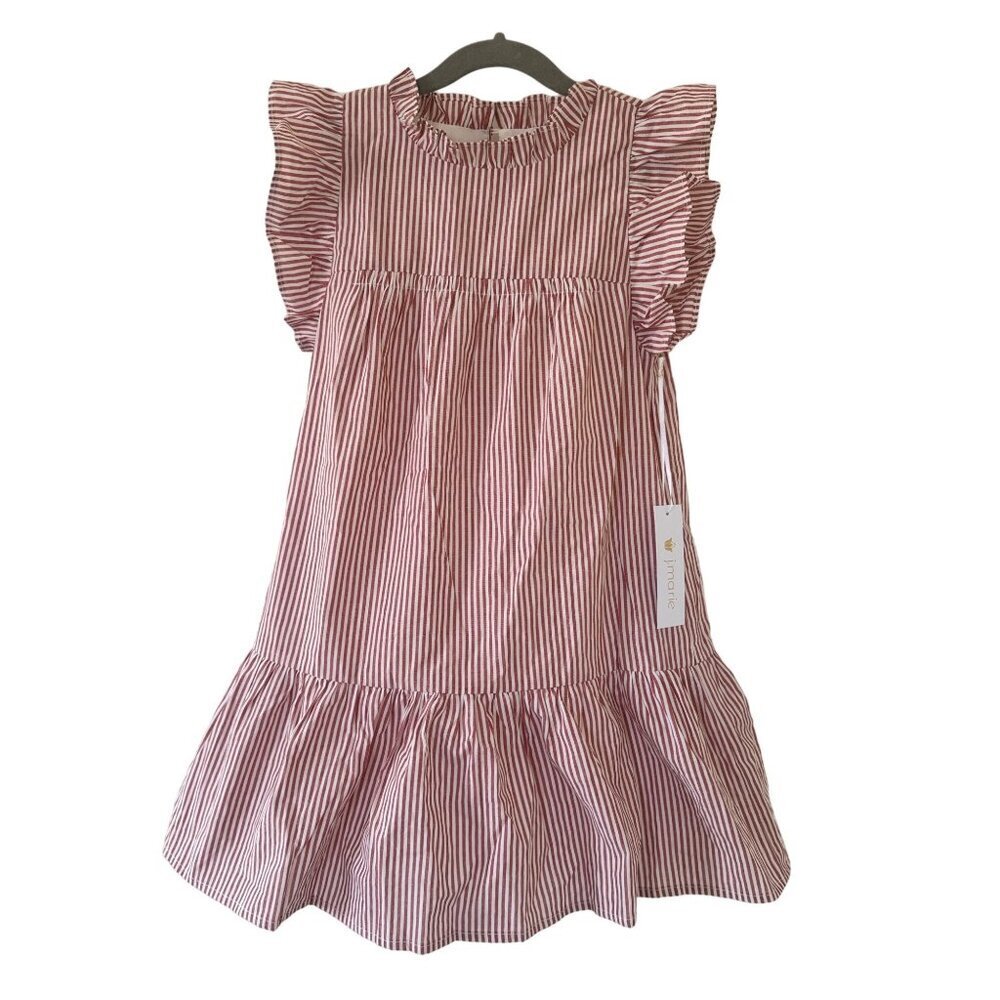 Striped Rust J Marie Girls Dress